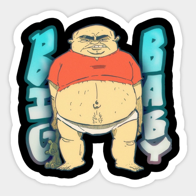 Big Baby Sticker by austinkimmell67@gmail.com